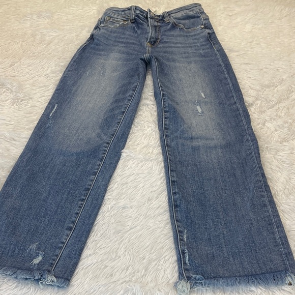 RISEN LOS ANGELES JRS SIZE 1  Blue Women's DISTRESSED Jeans - Picture 1 of 7
